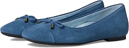 Dark Denim Croc Suede