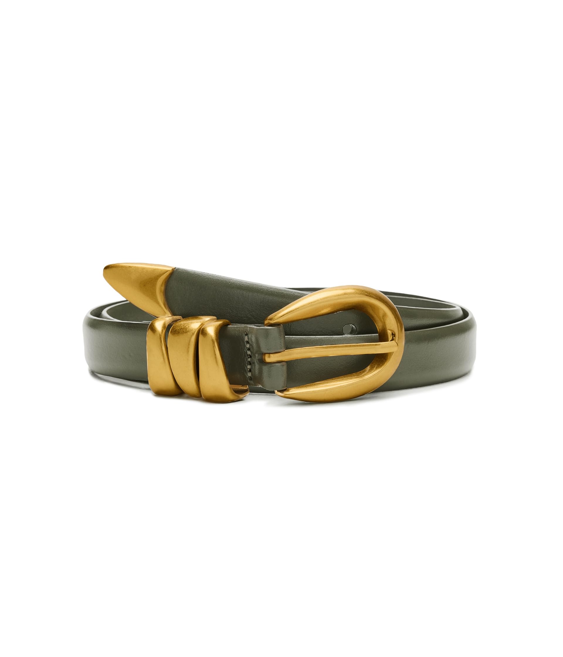 Ремень Madewell Triple Metal Keeper Leather