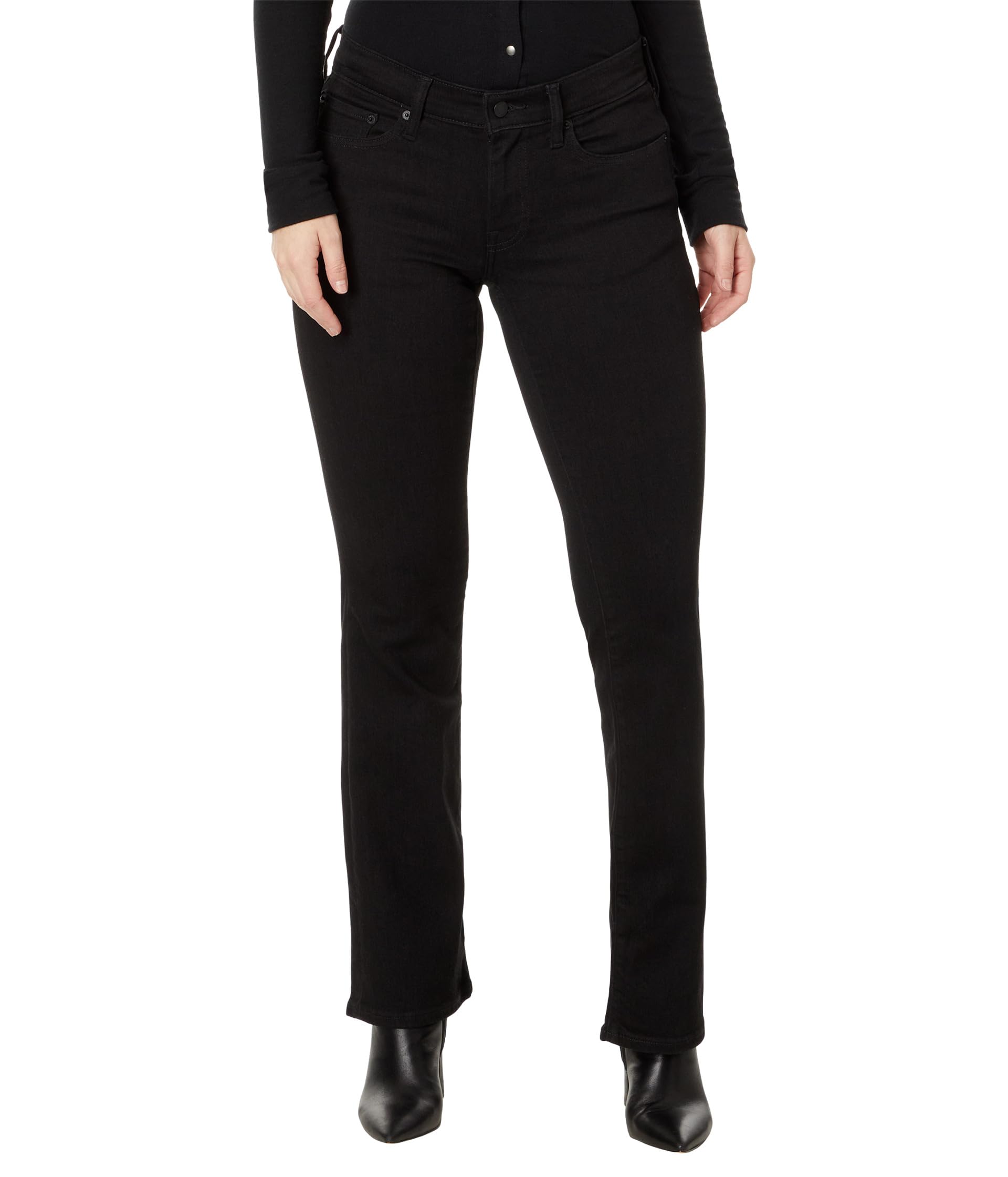 Mid-Rise Sweet Boot Jeans in Clean Black