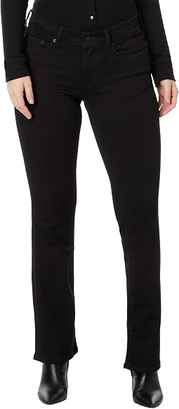 Mid-Rise Sweet Boot Jeans in Clean Black