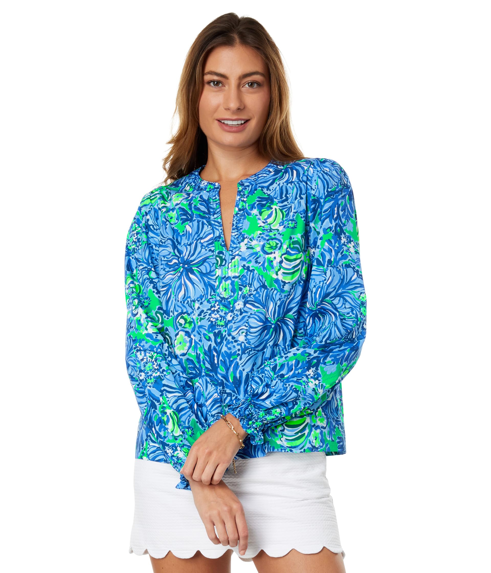 Coulter Long Sleeve хлопковый топ женский