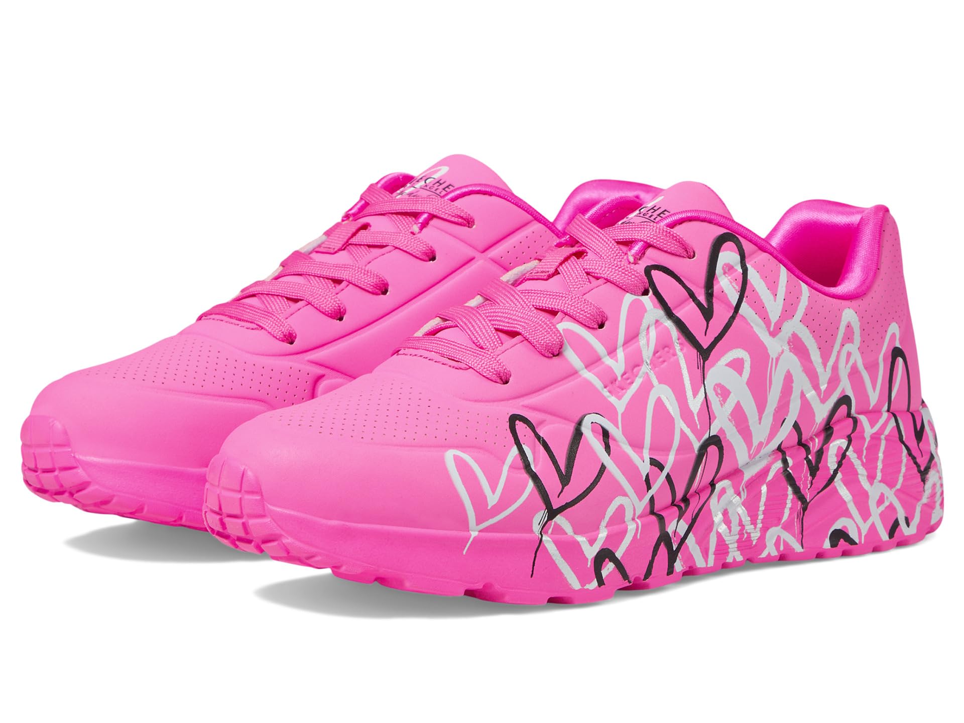 SKECHERS KIDS Jgoldcrown:Uno Lite - Metallic Love 314067L (Little Kid/Big Kid) кроссовки
