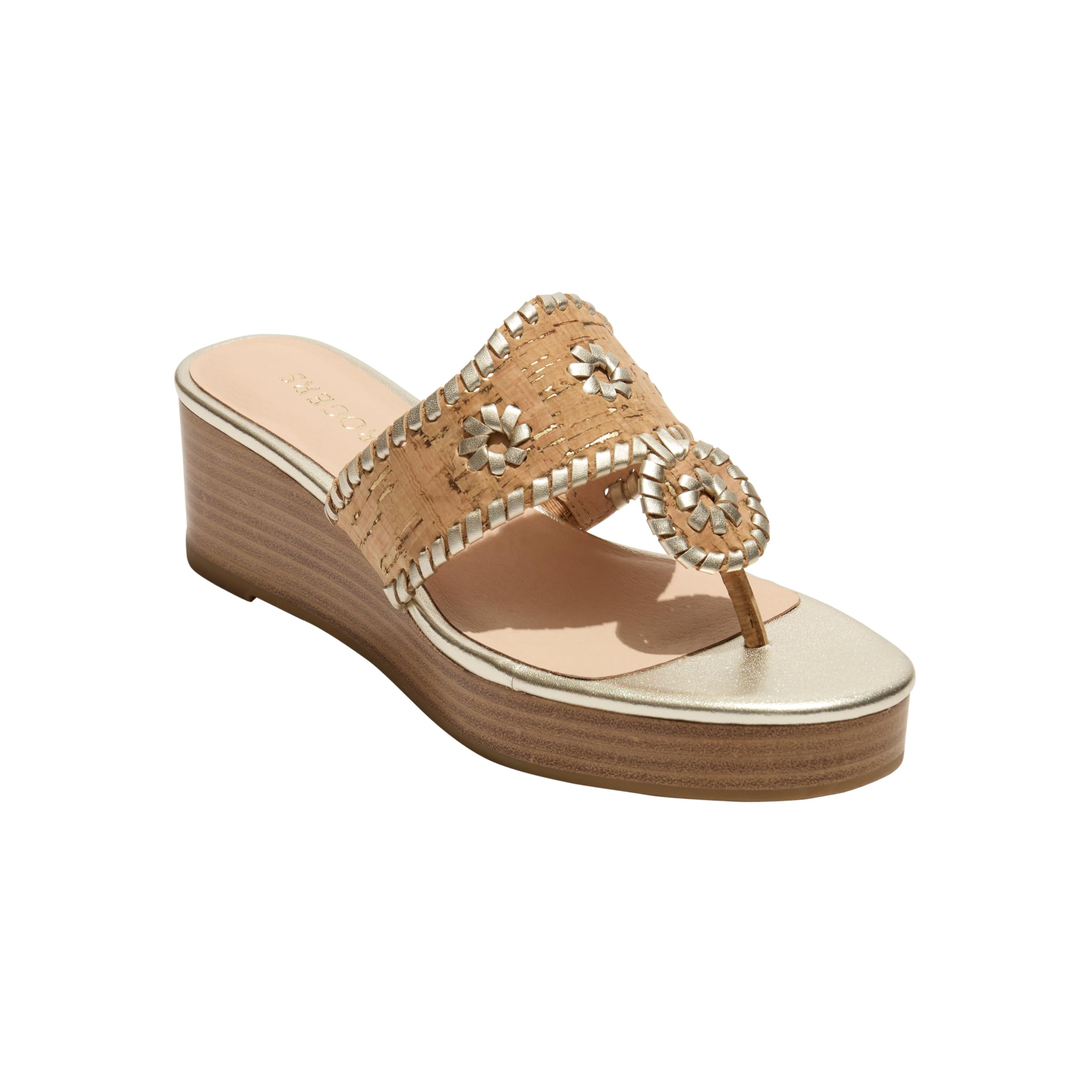 Клинья Jacks Mid Wedge - Stacked - Metallic Cork