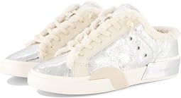 Silver Distressed Leather