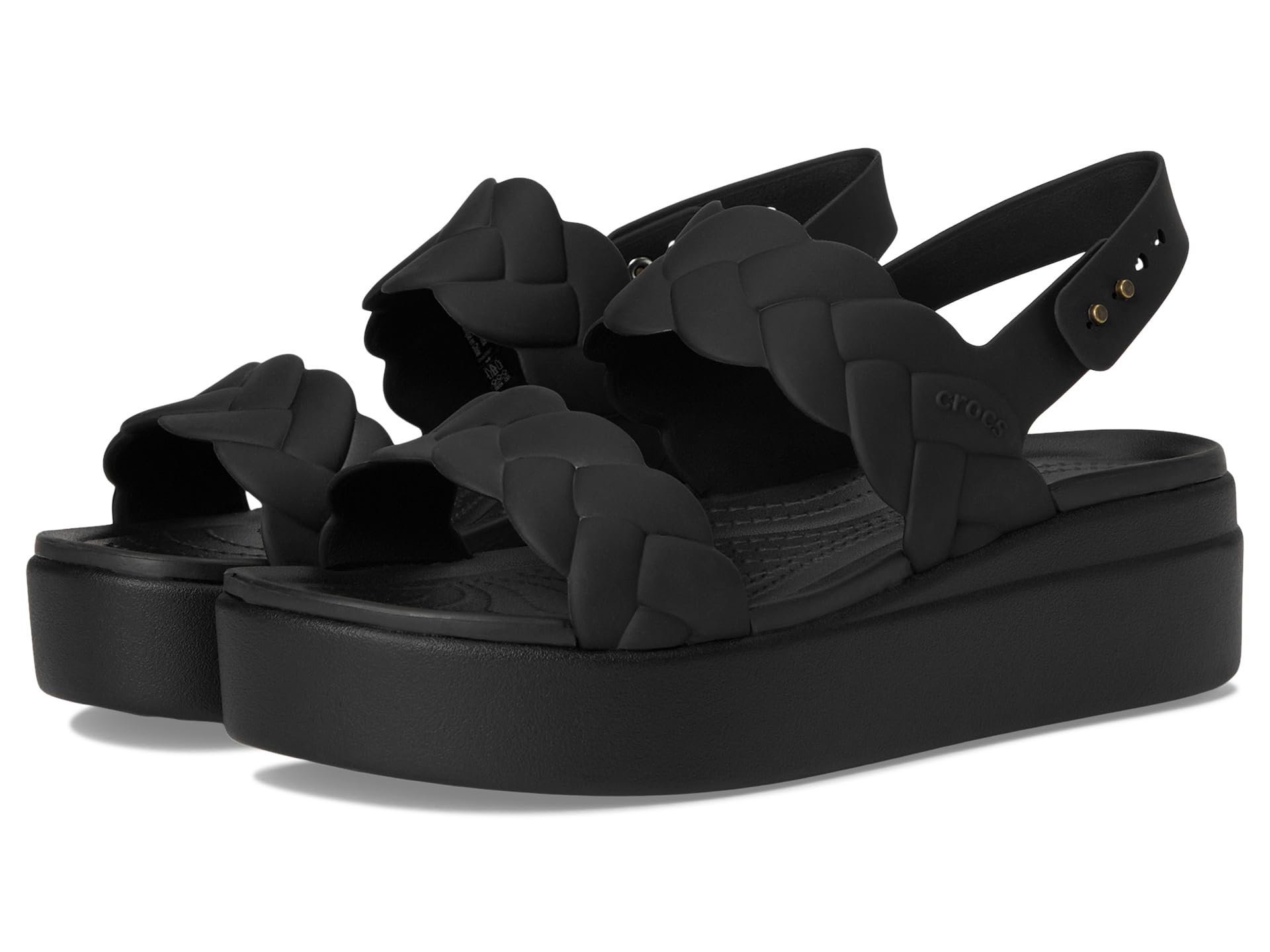 Brooklyn Woven Low Wedge Sandals
