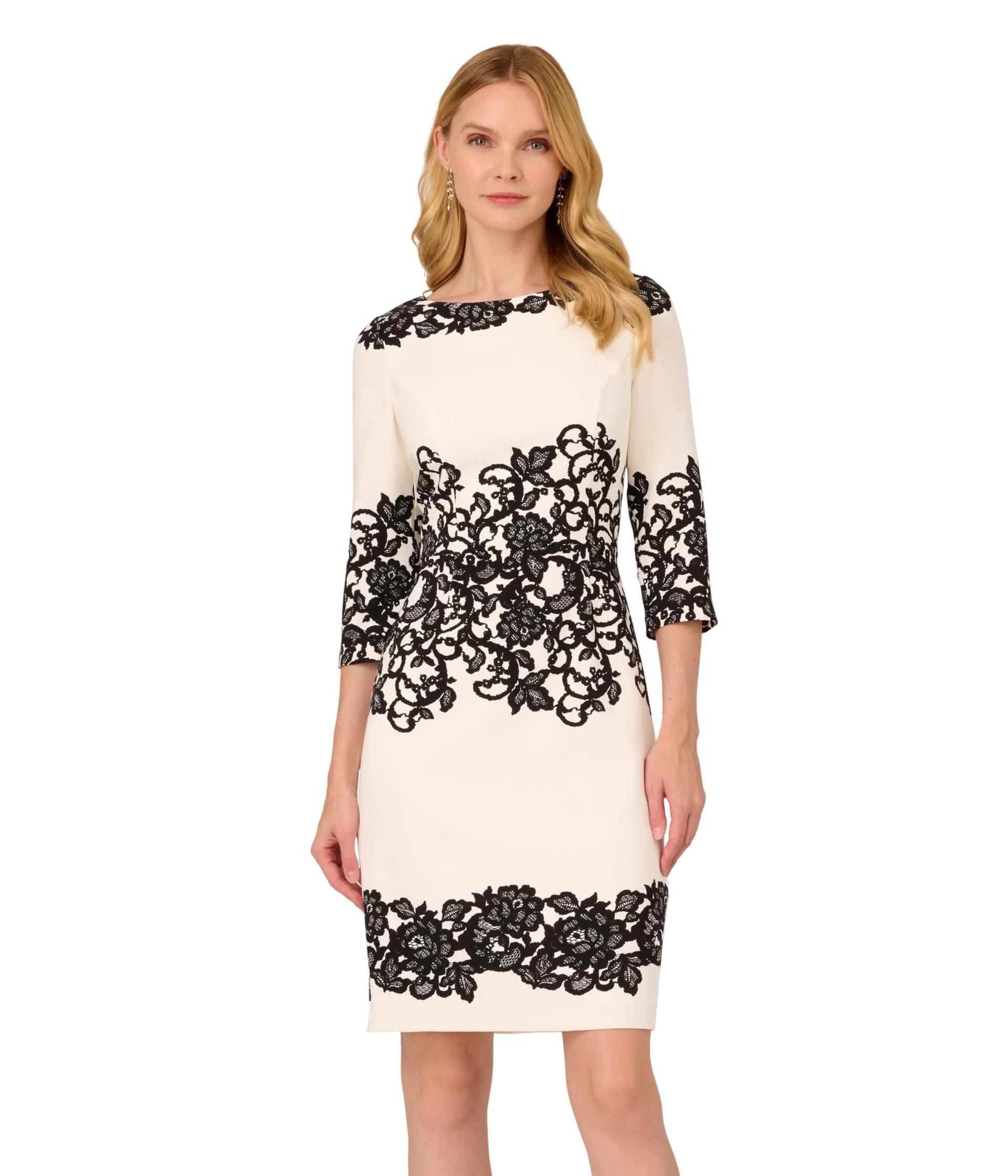 Короткое платье Scroll Lace