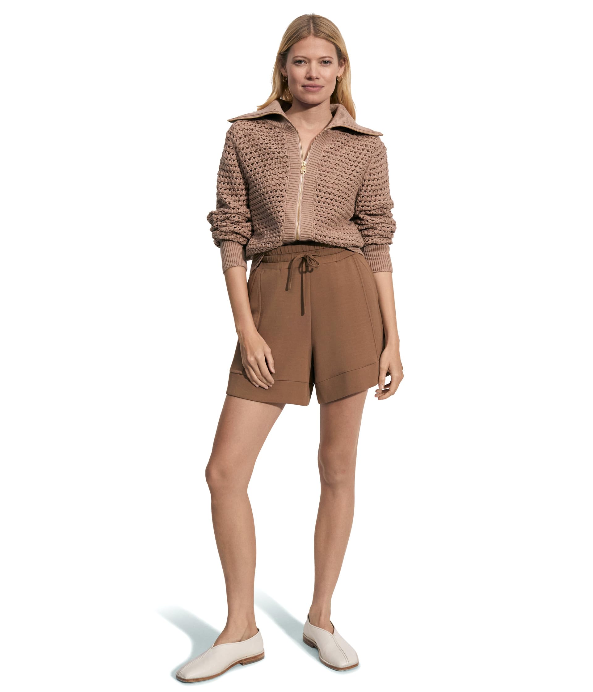 Вязаный топ Varley Eloise Full Zip