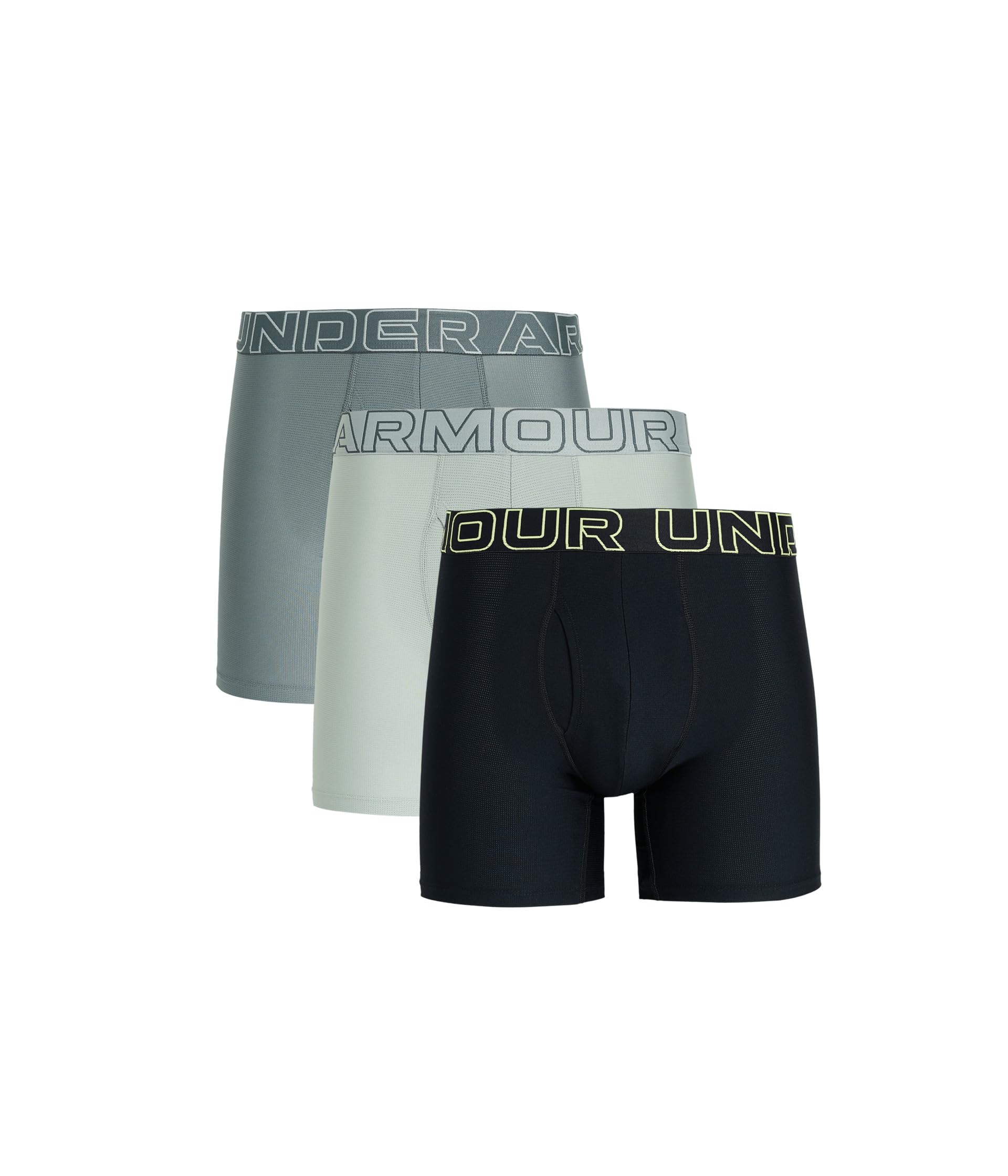 Мужские боксеры Under Armour Performance Tech Mesh Solid 6" (3 шт.)
