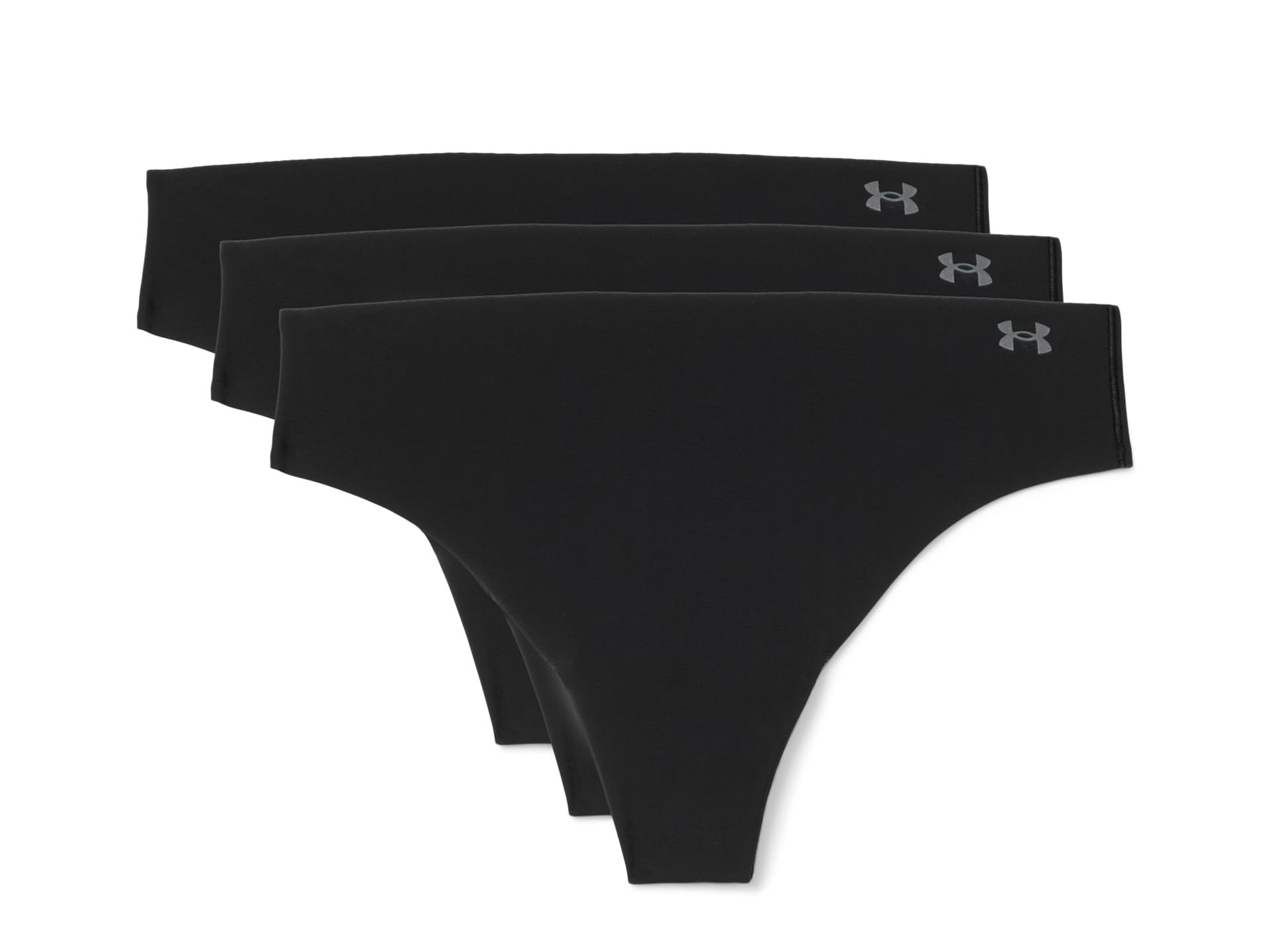 Pure Stretch No Show Thongs - Solid 3-Pack