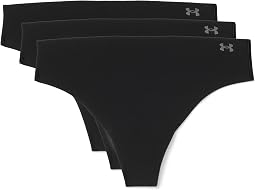 Pure Stretch No Show Thongs - Solid 3-Pack