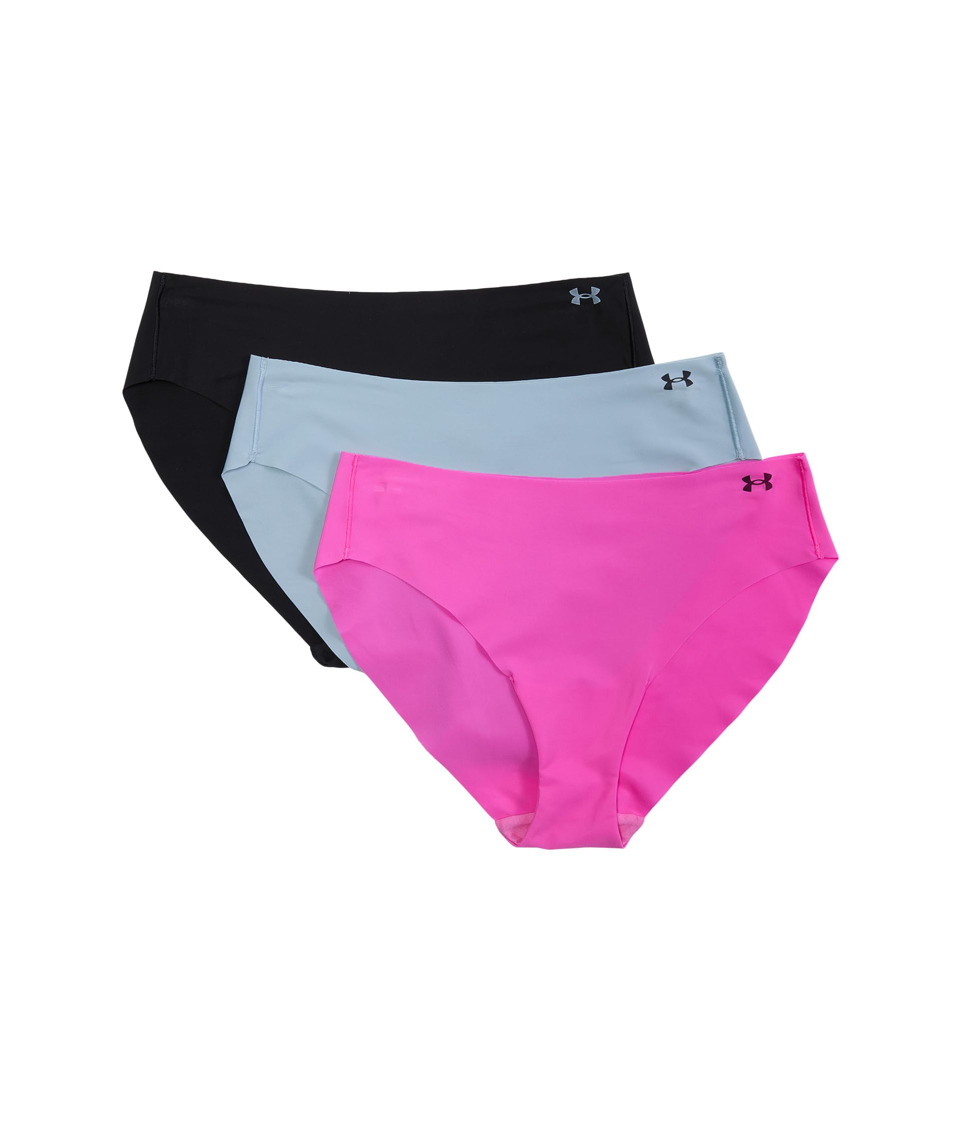 Pure Stretch No Show Bikinis - Solid 3-Pack