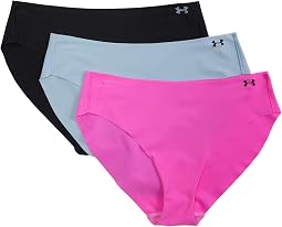Pure Stretch No Show Bikinis - Solid 3-Pack