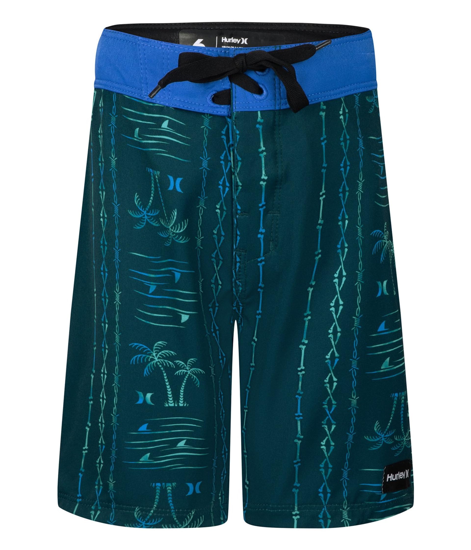 Шорты Hurley Kids Palm Stripe Board Shorts (Детские)