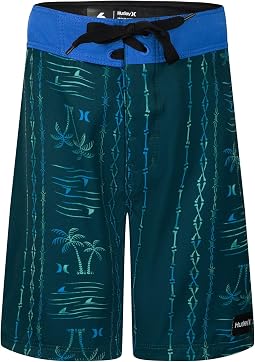 Palm Stripe Board Shorts (Little Kid)