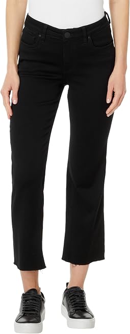Kelsey Petite Mid-Rise Ankle Flare - Inset in Black