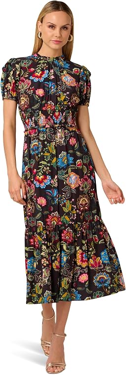 Printed Midi Dress