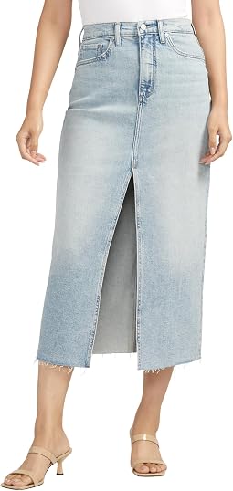 Silver Jeans Co. Denim Midi юбка Женский