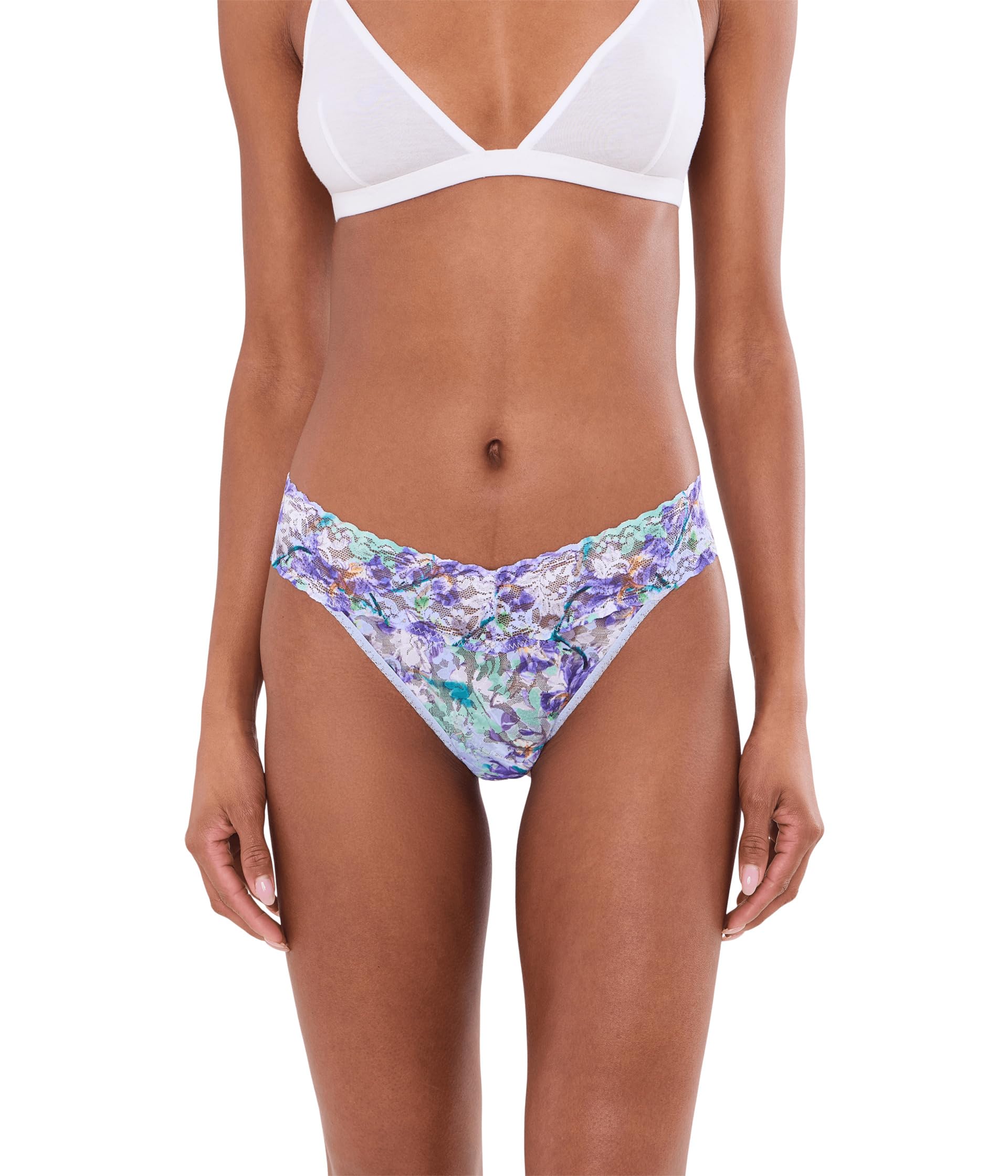 Signature Lace Printed Original Rise Thong