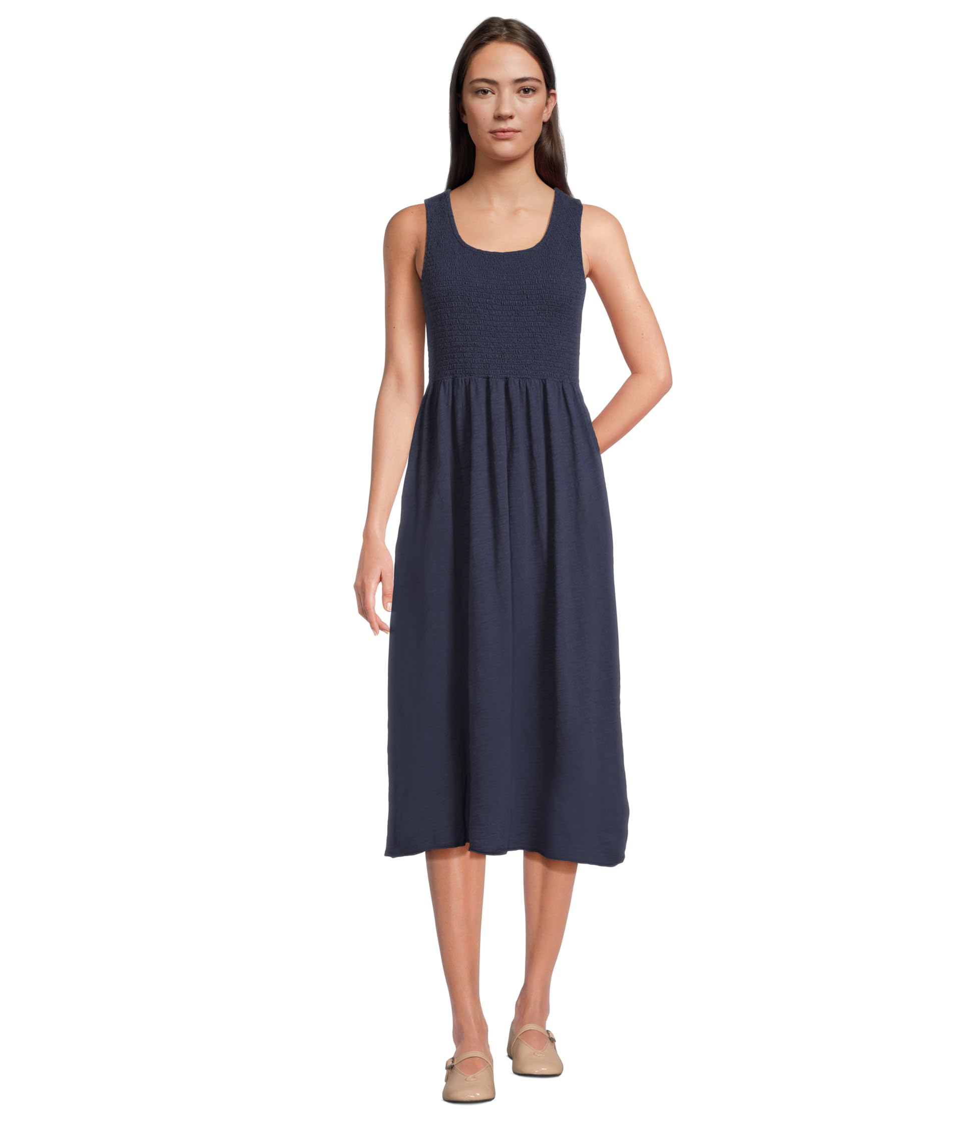 Smocked Tank Midi Dress