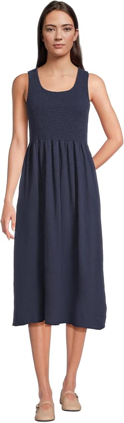 Smocked Tank Midi Dress