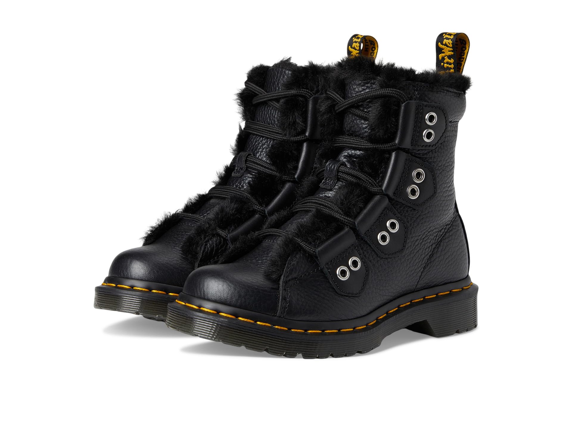 1460 Lace To Toe Fur Lined Boots