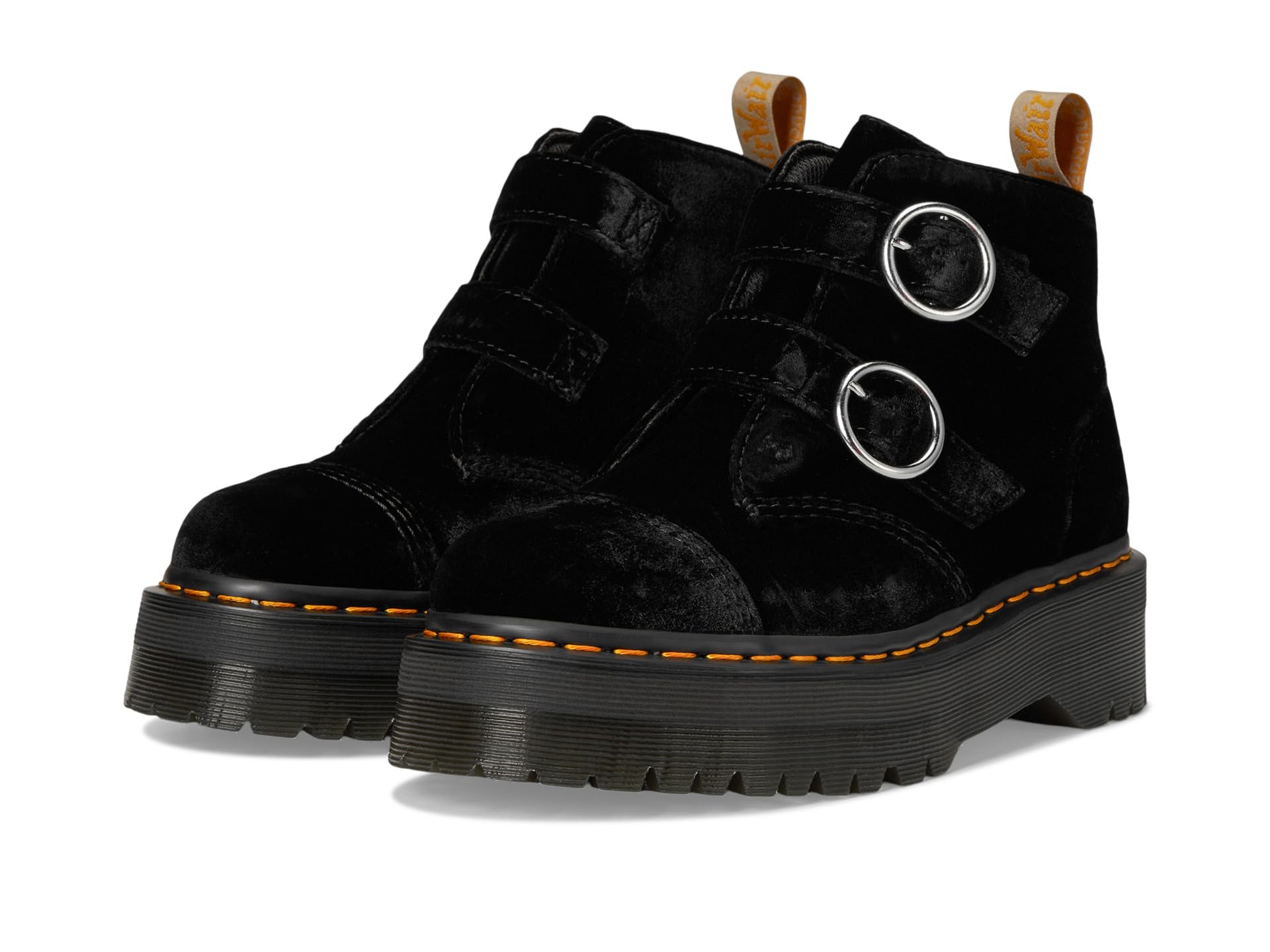 Vegan Devon Velvet Platform Boots ботинки на платформе