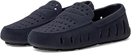 Navy Vegan Suede
