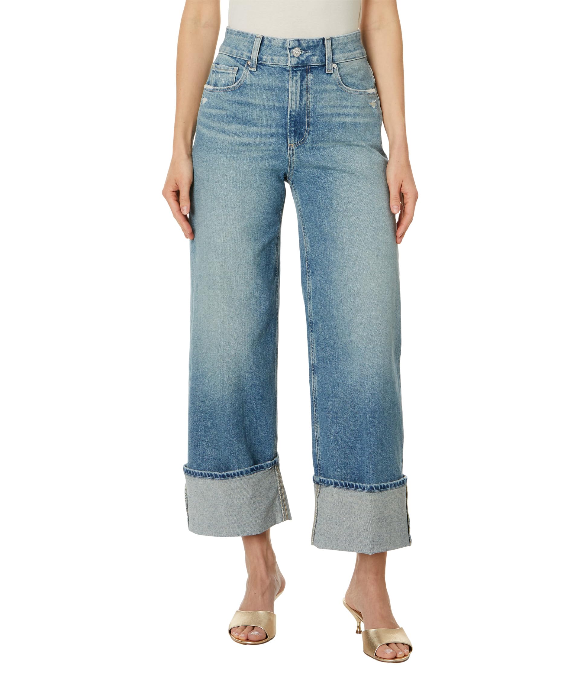 Sasha Ankle Wide Cuff in Storybook Distressed