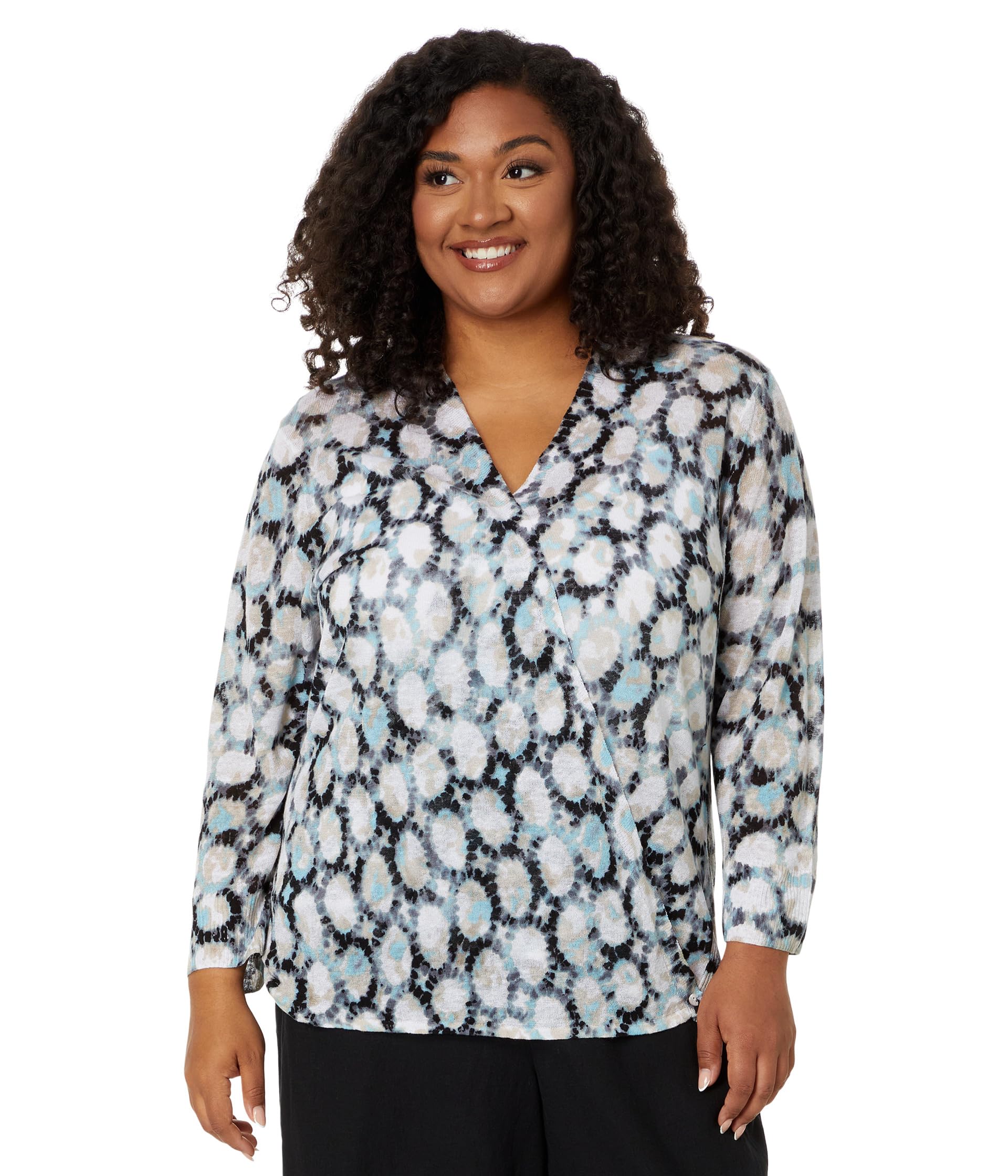 Plus Size Sand Dollar 4-Way Cardigan