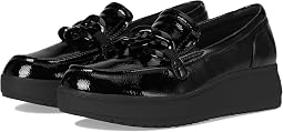 Black Crinkle Patent Synthetic