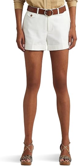 Шорты Lauren Ralph Lauren Pleated Double-Faced Cotton