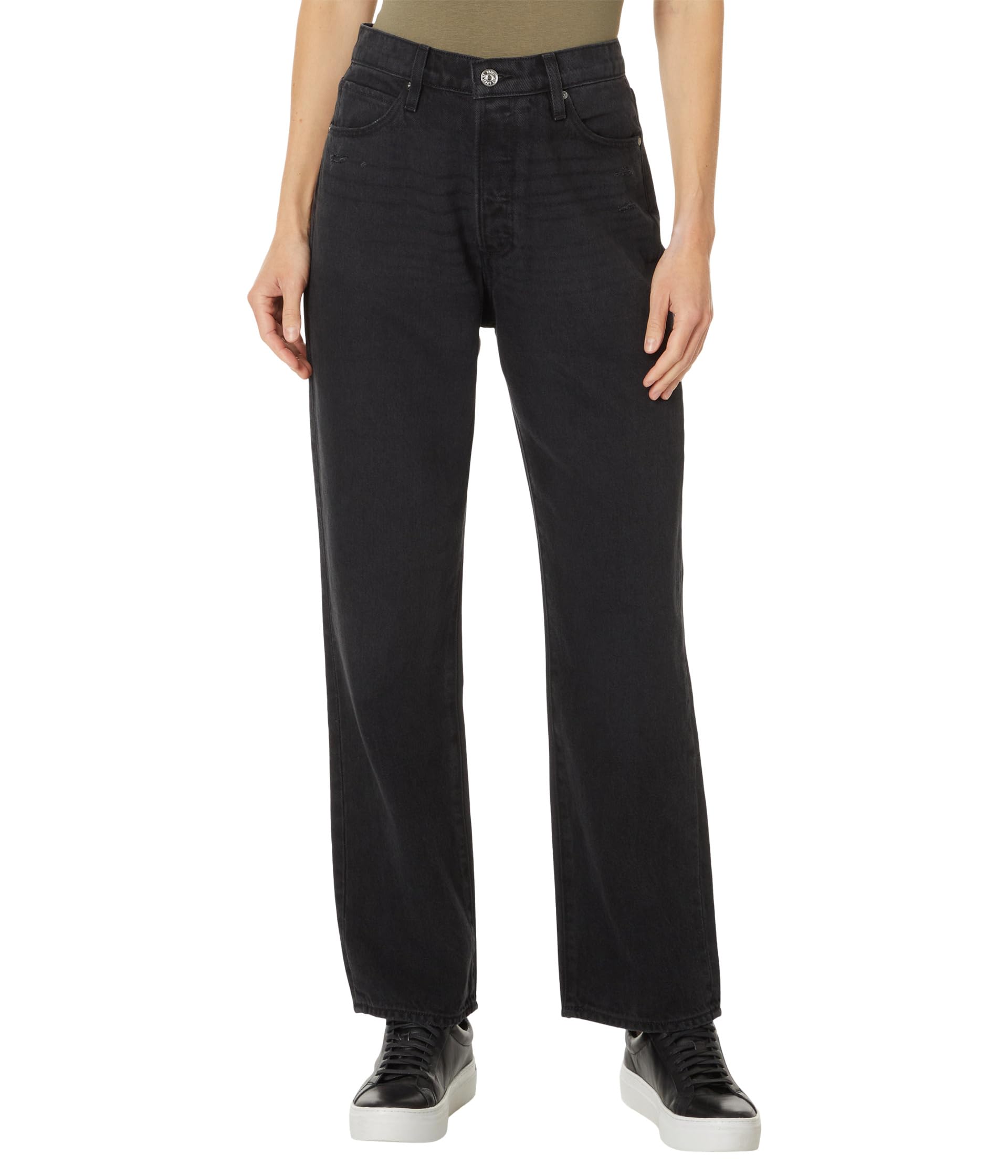 Sawyer Covered Button Fly in Dark Dawn Distressed