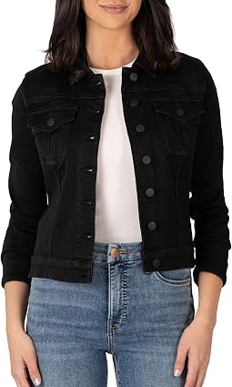 Julia Crop Jacket with Drop Shoulder Regular Waistband