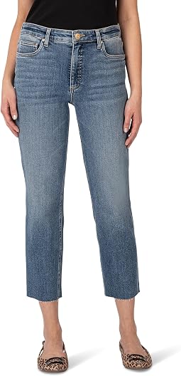 Джинсы KUT from the Kloth Rachael High Rise Fab Ab Mom Raw Hem