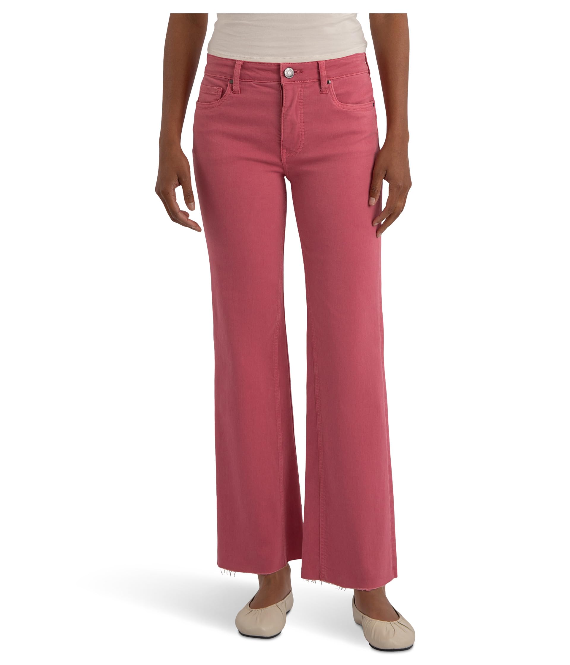 Kelsey High-Rise Fab Ab Ankle Flare-Inset Leg