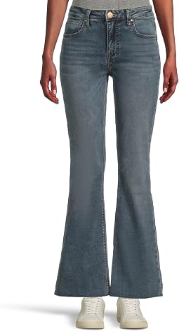 Stella High-Rise Fab Ab Flare W/Raw Hem