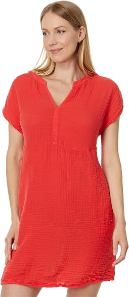 Mira Split Neck Dress