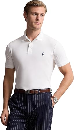 Classic Fit Stretch Mesh Polo Shirt
