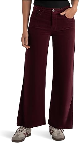 Meg High Rise Fab Ab Wide Leg Raw Hem-Long Inseam