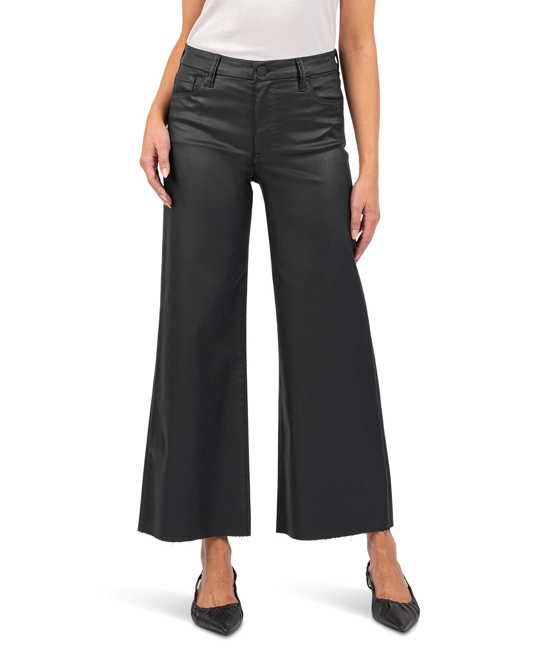 Джинсы Meg High Rise Fab Ab Wide Leg Wide Hem