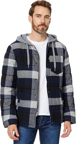 Cotton Plaid Quilted Puffer