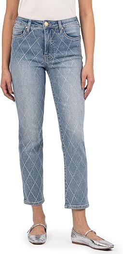 Джинсы Reese High-Rise Fab Ab Ankle Straight Regular Hem In Gifted