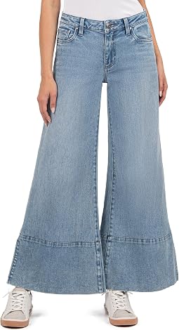 Goldie Mid-Rise Super Flare-Wide Hem With Slit In Famous
