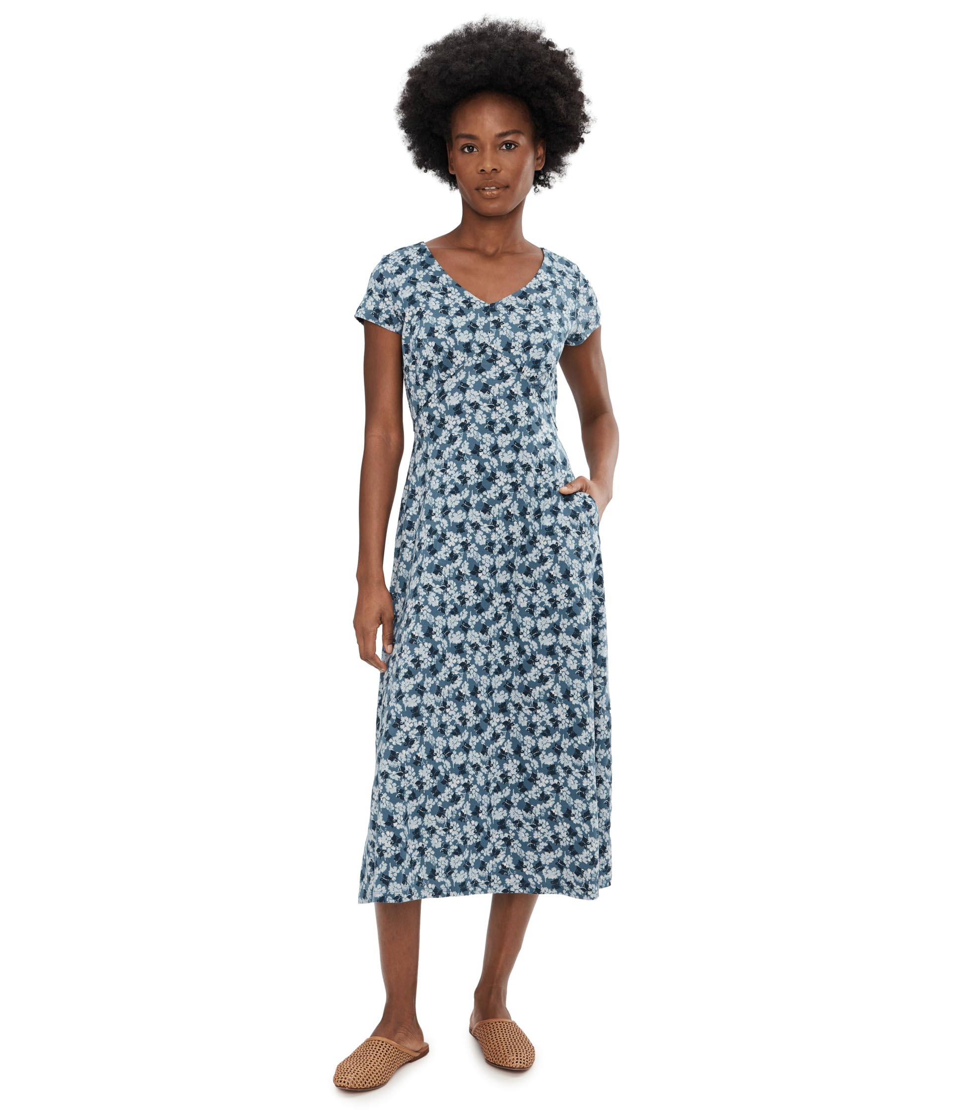 Rose Midi Short Sleeve Dress Женский