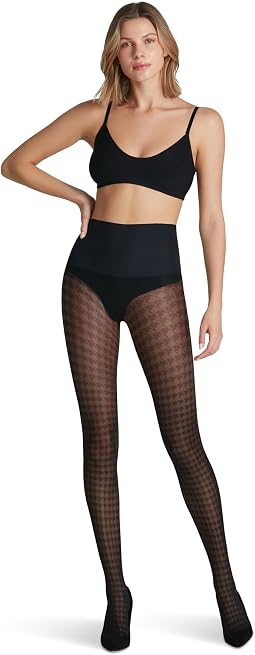 Прозрачные носки в клетку Houndstooth