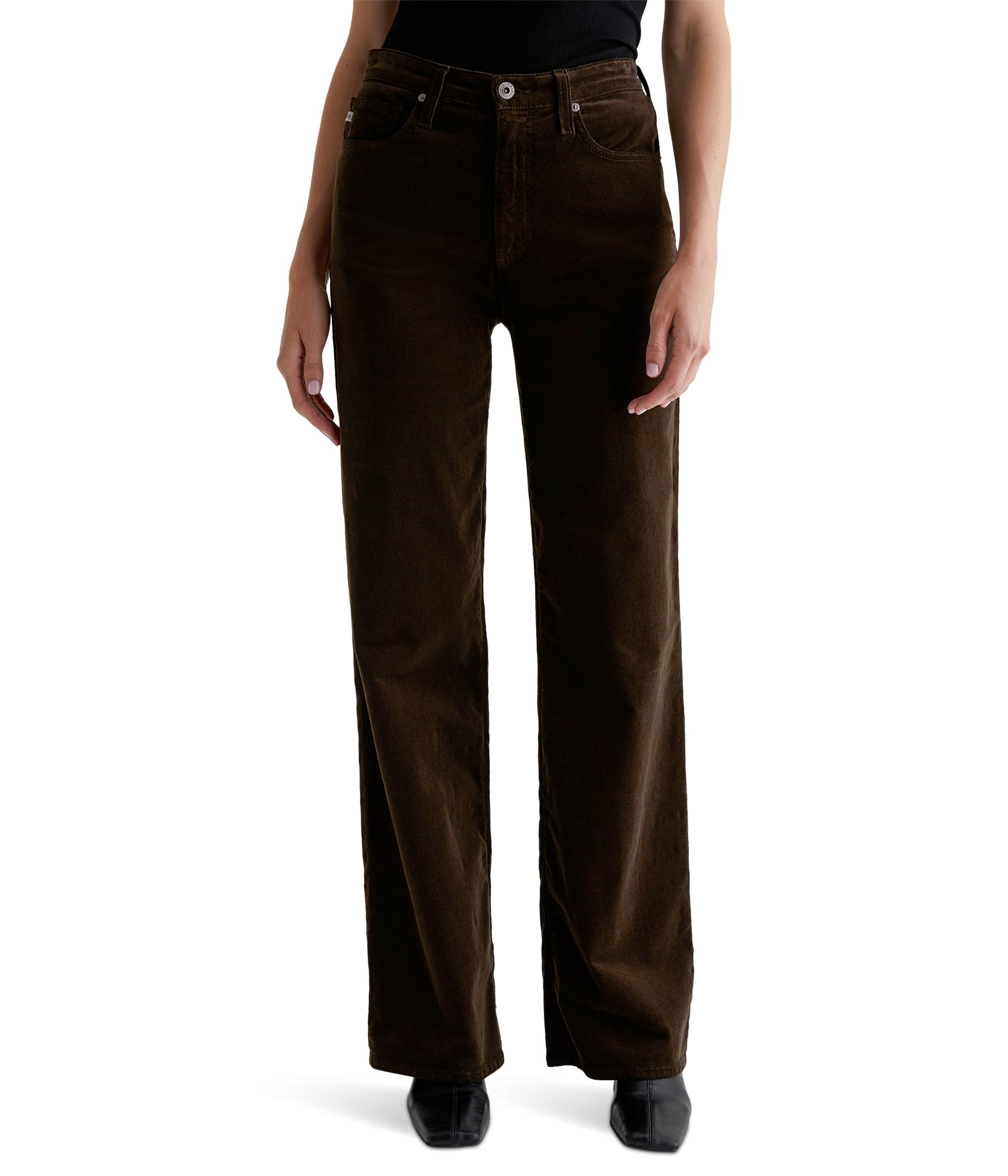 Kora High Rise Wide Leg in Rich Umber