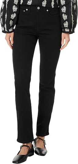Midrise Stovepipe in Black Rinse Wash
