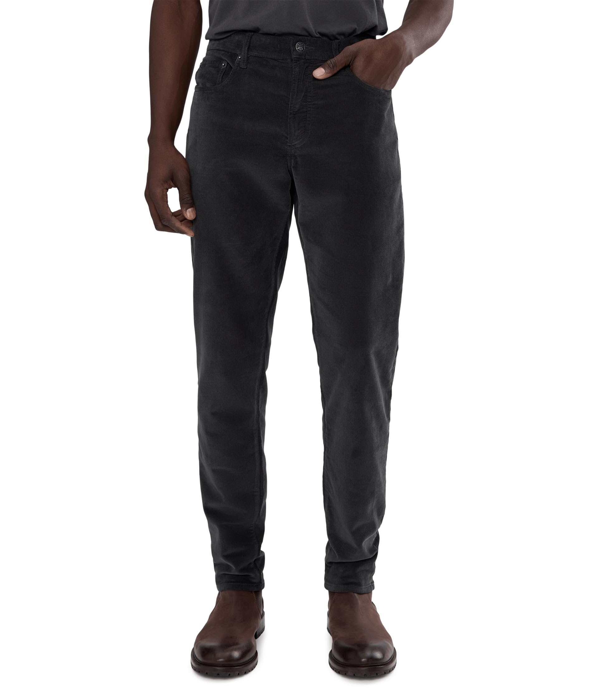 Stretch Terry Corduroy 5-Pocket Pants