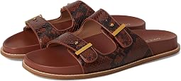Dark Cuoio Snake Print Leather