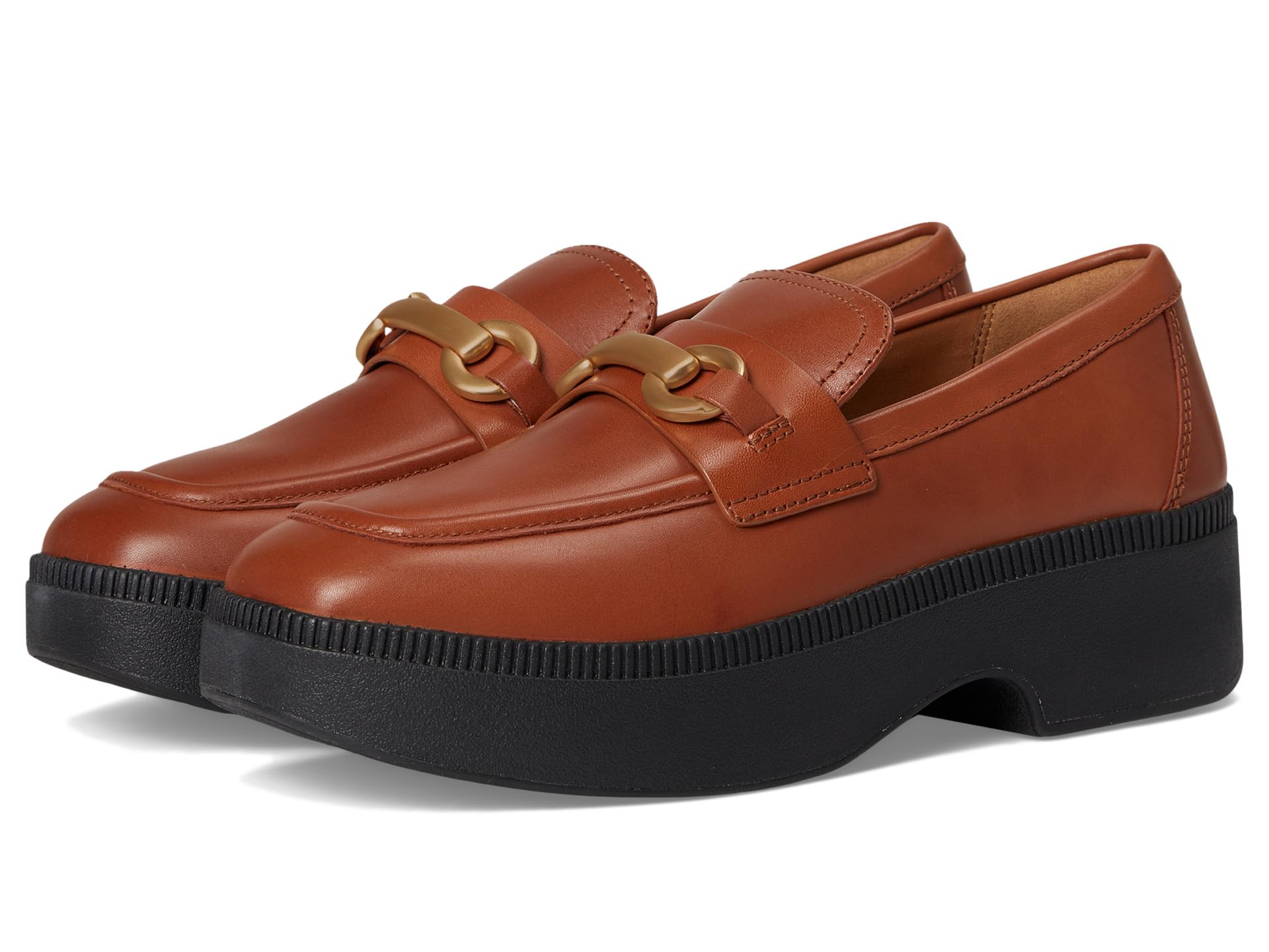 Кожаные лоферы F-Luma Chunky-Snaffle Demi-Wedge